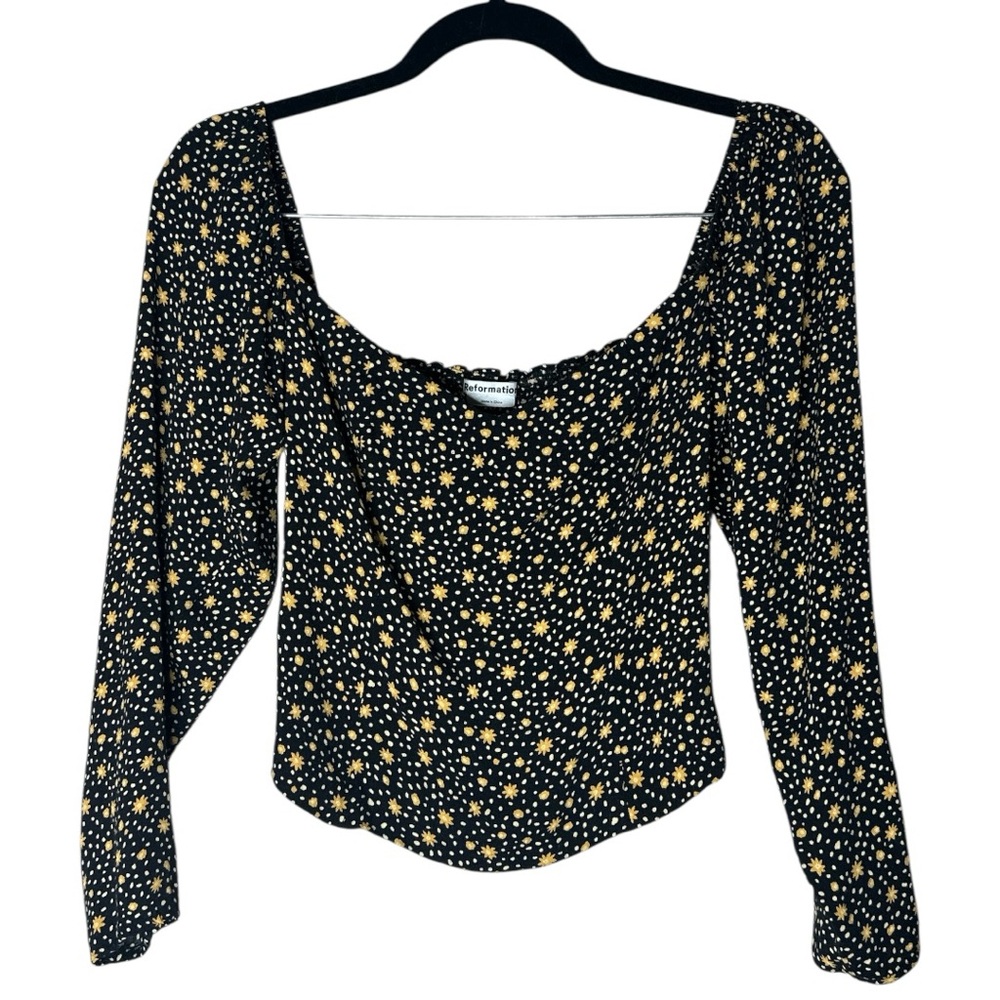 Reformation Marjorie Top Carolina Print Size 4